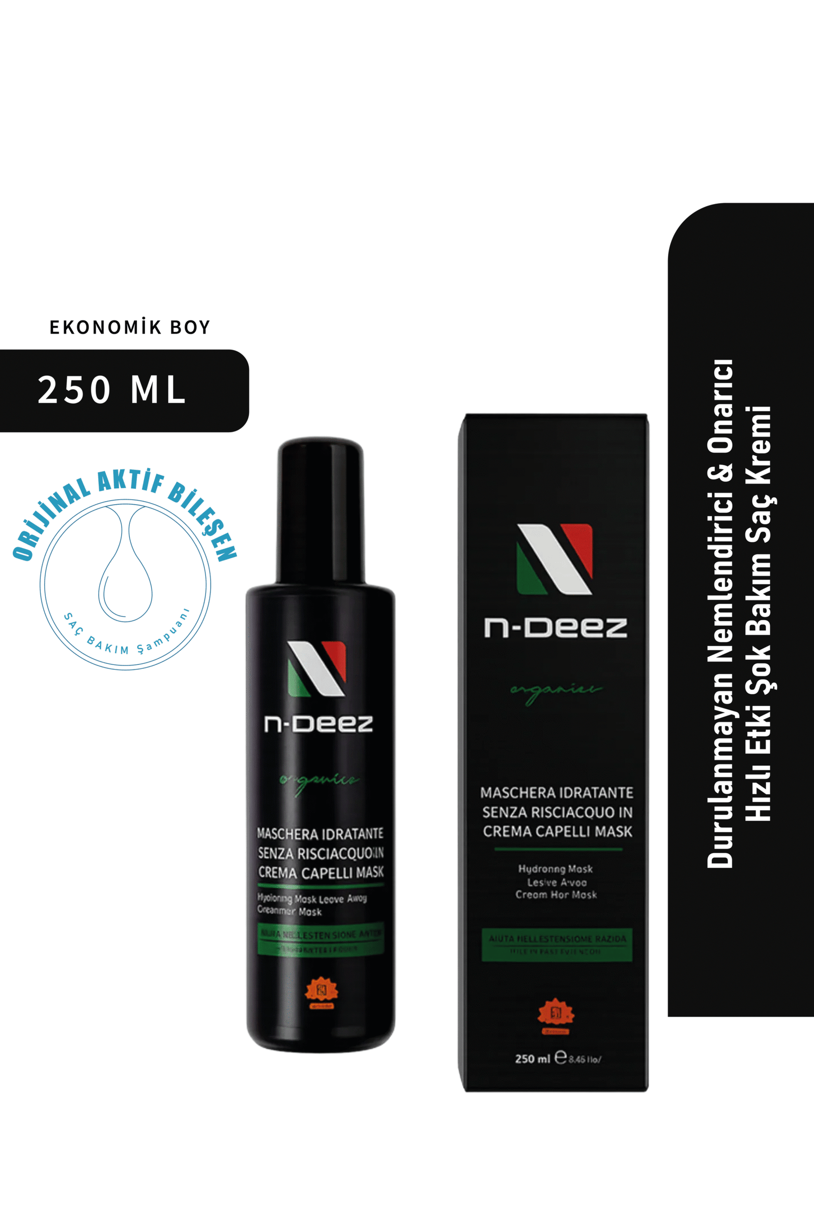 Durulanmayan Nemlendirici & Onarıcı Hızlı Etki Şok Bakım Saç Kremi 250 ml